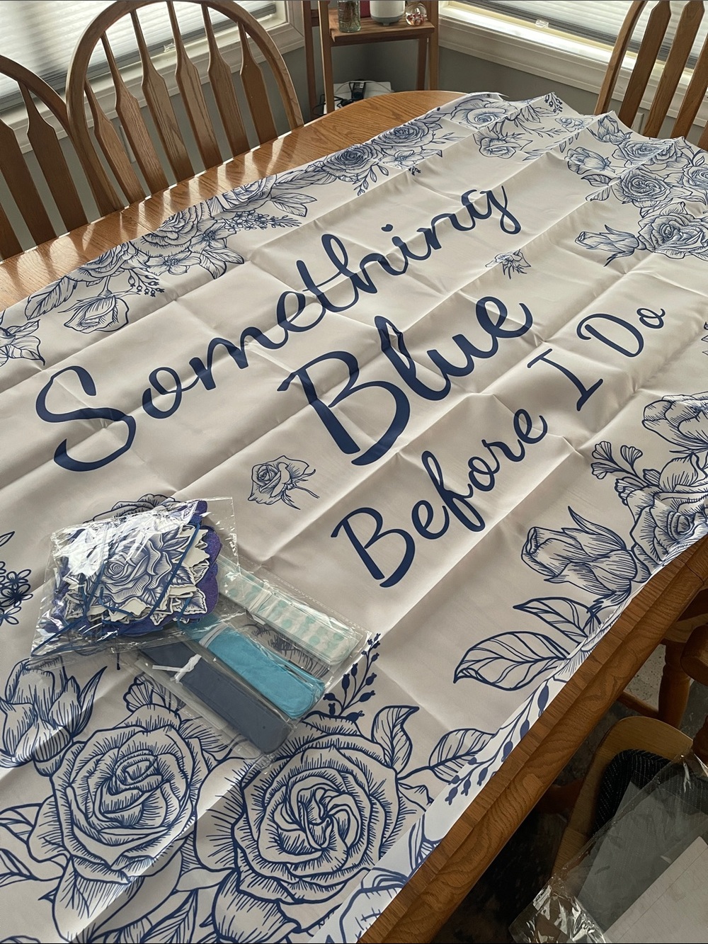 Something Blue Before I Do Bridal Shower Decor Navy & White🌼